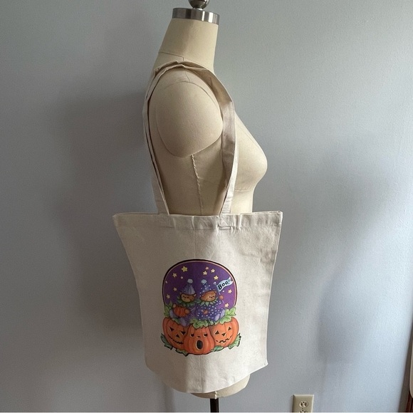 Handmade Vintage Halloween Clown Teddy Bear Tote Bag - Picture 4 of 4